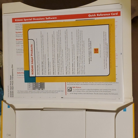 Kodak Inkjet Picture Kit 30 Printable Photo Sheets with Envelopes - Picture 3 of 3